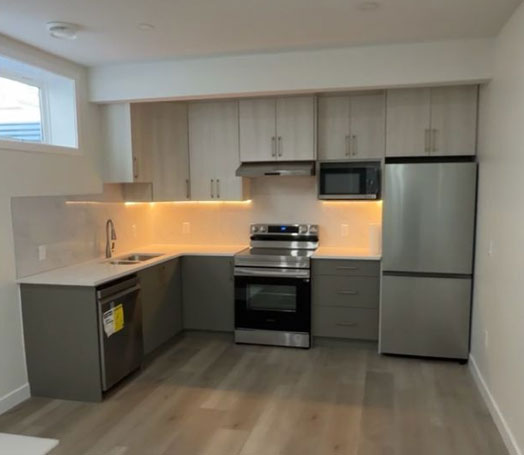 Legal suite basement
